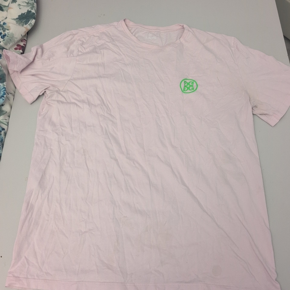 G/FORE LA/CA Light Pink Short Sleeve Tee XXL Men